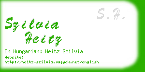 szilvia heitz business card